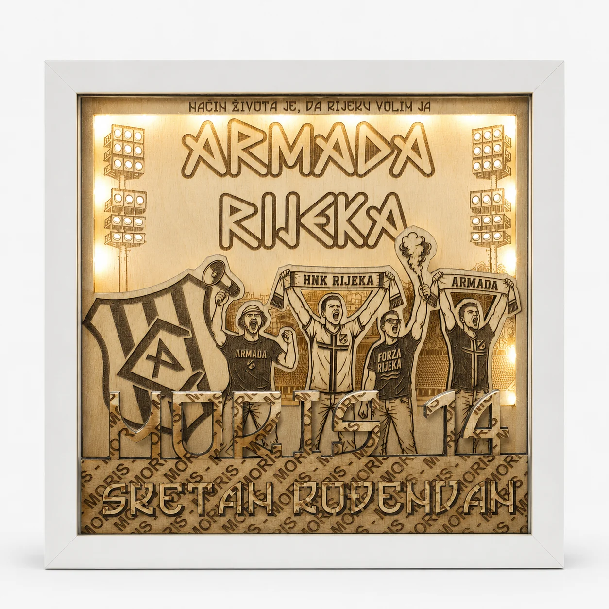 3D Shadow Box s rasvjetom i muzikom